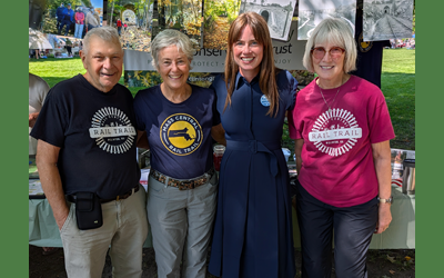 Representative Meg Kilcoyne visits our booth.